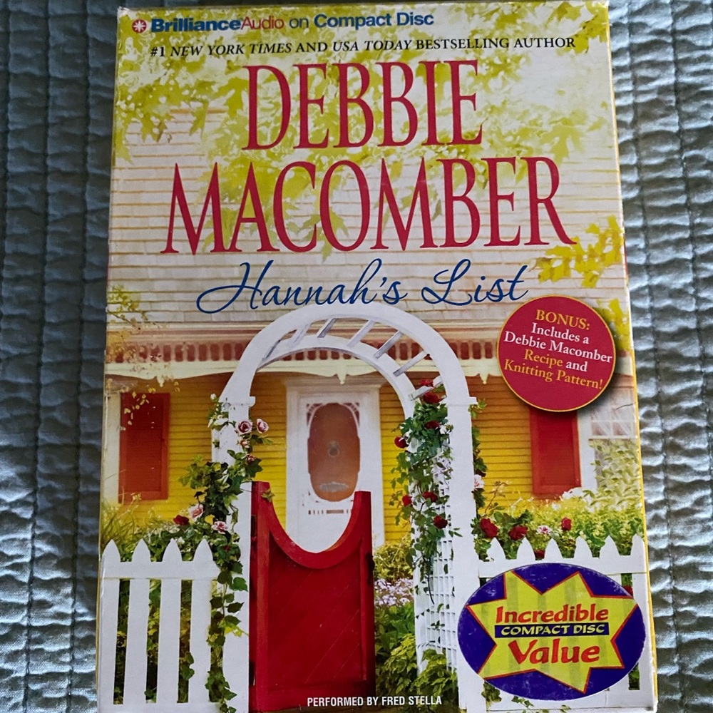 Hannah’s List CD’s by Debbie Macomber